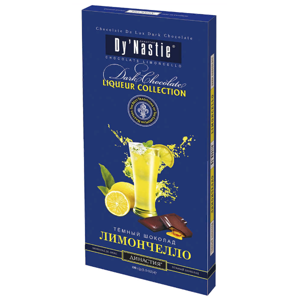 №3 Династия Шоколад "Лимончело", (блок 10шт по 100г)  в Алапаевске