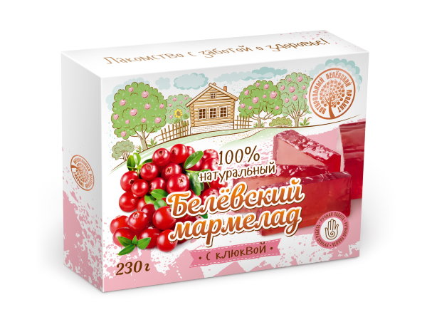 №2 Мармелад белевский "Клюква" 230г в Алапаевске