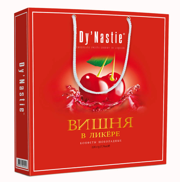 №3 Династия Сумка Конфеты "Вишня в ликере", 220г  в Алапаевске