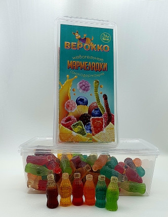 №2 Жевательный мармелад Бутылочки, 250г      в Алапаевске