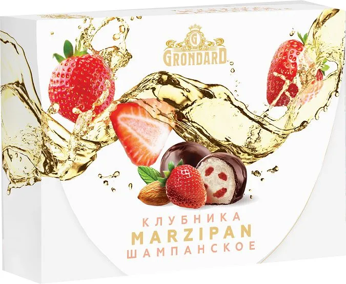  TM Grondard       (10185) Конфеты глазированные Марципановые Клубника и Шампанское, 98г в Алапаевске